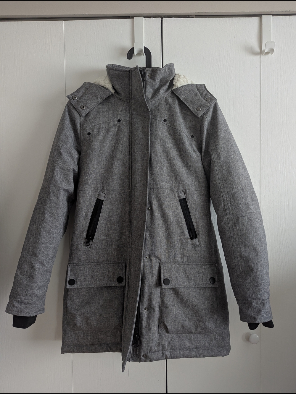 Garage, Winter Parka Jacket with Sherpa Lining